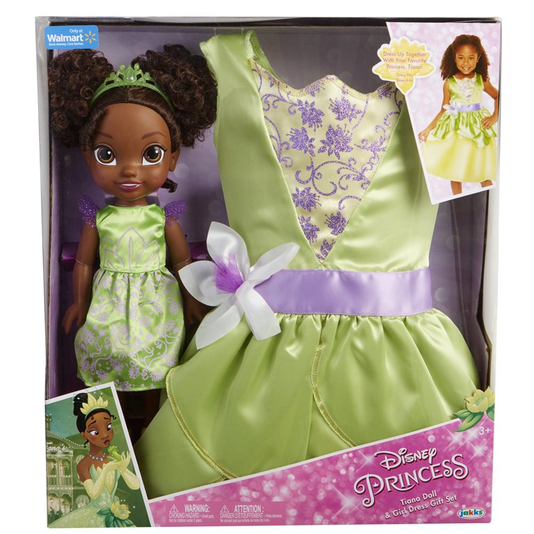 Tiana DISNEY STORE Princess and the Frog Little Girl Plush Doll (VI