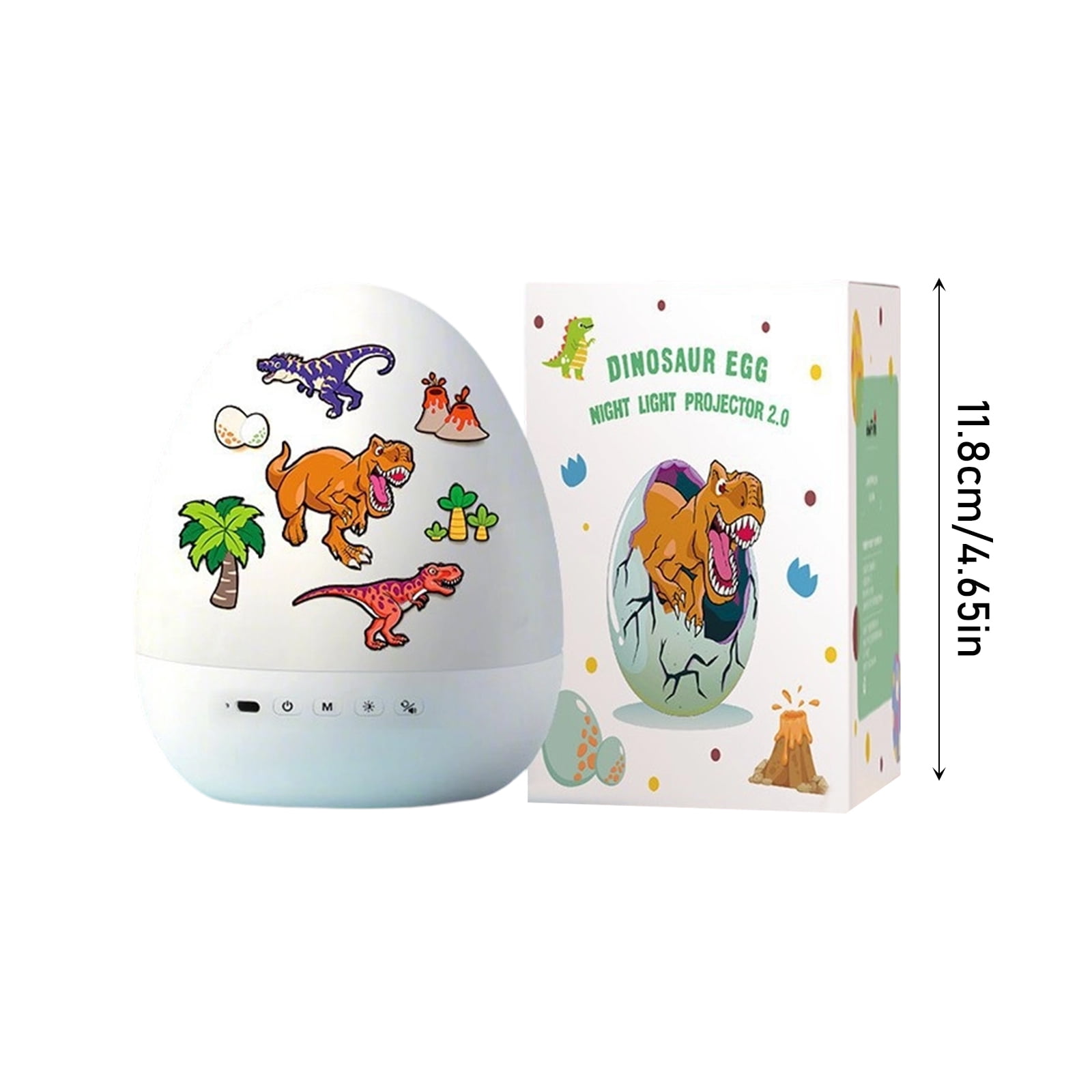 2026 New Dinosaur Egg Night Light Projector, 360° Rotating Galaxy Star Projectordinosaur Speake Toys with Bluetooth Speaker, Rechargeable Dino Mood Magic Cartoon Lamp with 21 Slides