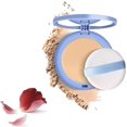 thumbnail image 1 of Beauty Powder Cake For Makeup Hold,Starprout Beauty Pressed Powder,Oil Control Face Powder Waterproof, MattePerfections Pressed Powder, SettingPowder Makeup Long Lasting,Lightweight (Natural beige, 1), 1 of 7