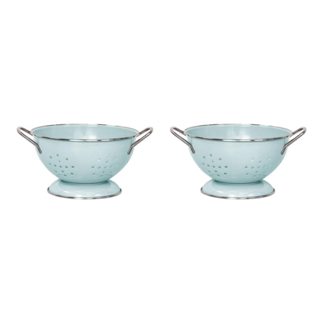 Wosthever Fruit Basket Drainage Decorative Multipurpose Serving Bowl for Home Kitchen Verde Pequeño 2Conjunto