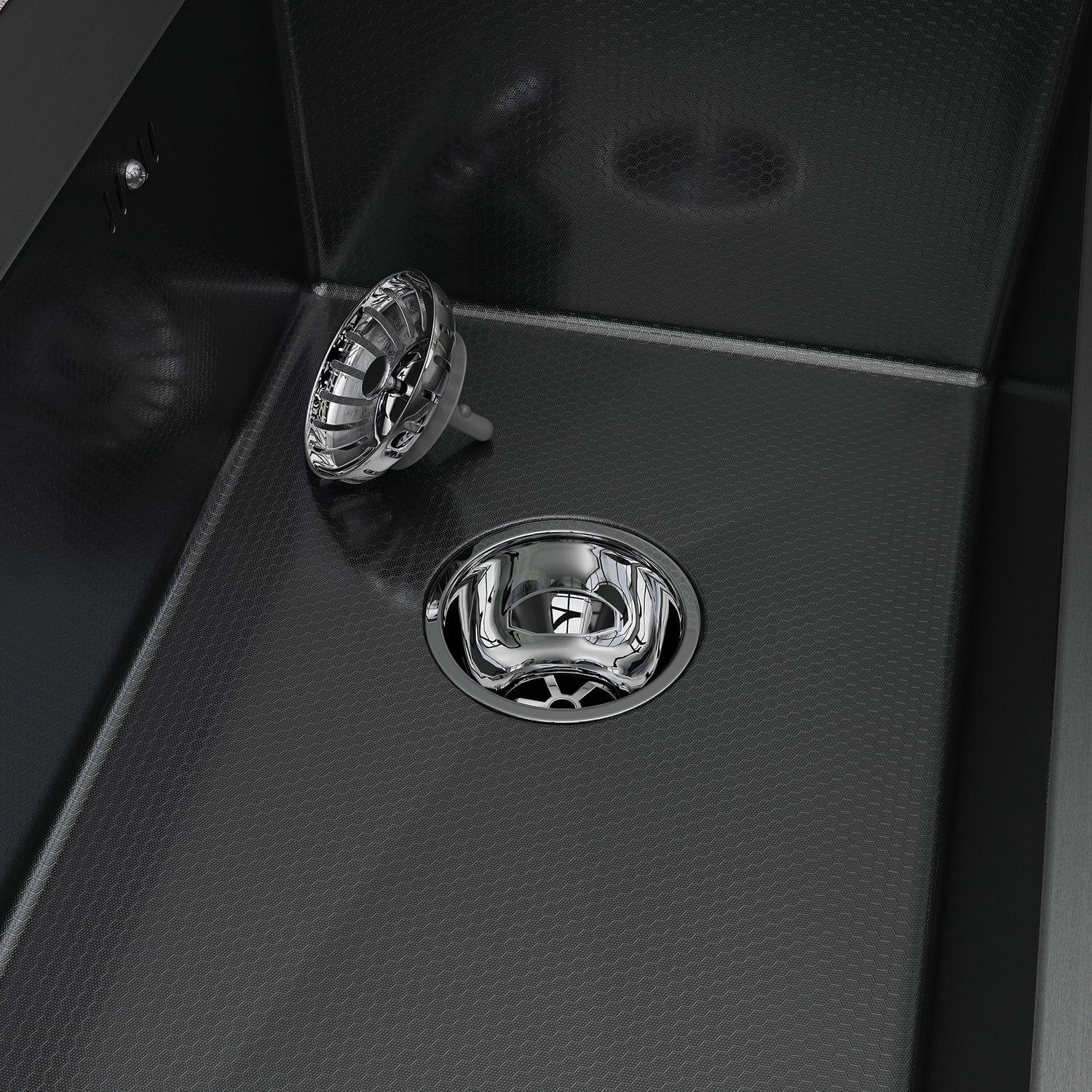 lemontalking 28" Drop In Kitchen Sink Stainless Steel Single Bowl Top Mount Black