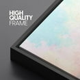 thumbnail image 4 of IDEA4WALL Framed Canvas Print Wall Art Set Pastel Rainbow Paint Landscape Digital Art Decor Bohemian Retro Floral Artwork Contemporary Minimalism for Living Room, Bedroom, Office - Black 24"x36"x2, 4 of 5