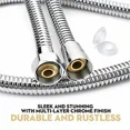 thumbnail image 6 of Zyler - 10Ft 3M Shower Head Hose Handheld Stainless Steel Bathroom Flexible Water Tube, 6 of 6