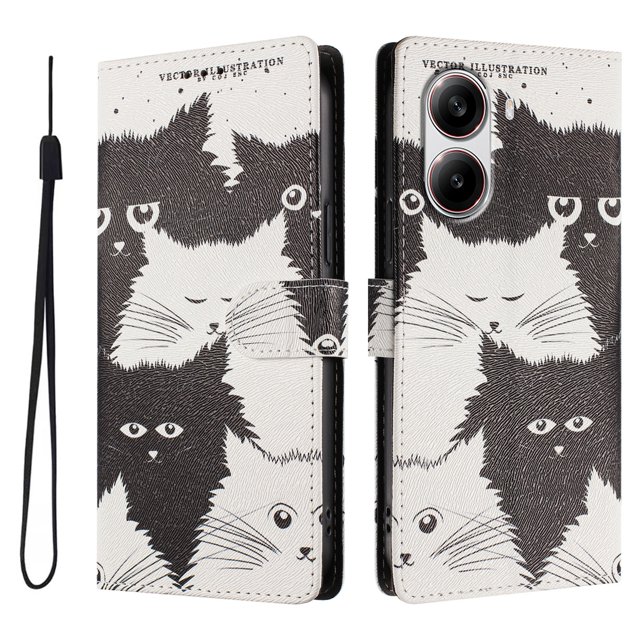 FOXDOCK Funda Tipo Cartera para Xiaomi POCO X7 Pro 5G con Soporte y Correa – Diseño de Patrones Lindos