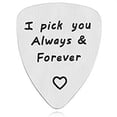 thumbnail image 3 of FOMIYES Metal Pick Creative Design Silver Guitar Picks 3Pcs, 3 of 8