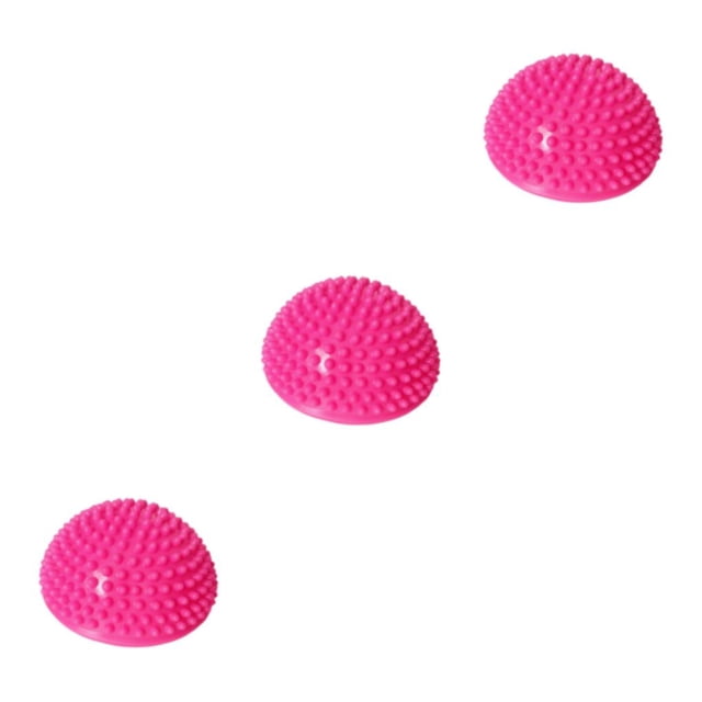 Greeniant Bolas de yoga semicirculares Amplia aplicación Flexible y segura Bola de masaje semicircular Equilibrio Pod rosa roja Type1 NO1