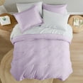 thumbnail image 5 of Regency Heights King Size Comforter Set, 7-Piece Reversible Bed in a Bag with Sheets, Purple, 5 of 9