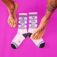 thumbnail image 2 of I'm Too... For This...Novelty Gift Socks for Men, Women and Teens, Cool Crew Socks (Made in the USA), 2 of 4