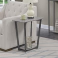 thumbnail image 2 of Pemberly Row Table d'Appoint Moderne en Bois avec Cadre en Métal, Gris/noir, 2 of 5