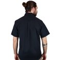thumbnail image 3 of Camisa Manga Corta Color Negro Corte Regular Con Textura Para Hombre, 3 of 4