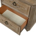 thumbnail image 6 of Furniture of America Jares Adult Transitional 2-Drawer Nightstand with USB Port, Rustic Oak, 6 of 13