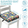 thumbnail image 4 of Dznils Toddler Booster Seat for Dining Table, with Safety Buckles, Non-Slip Bottom, Blue Fruit, 4 of 13