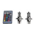 thumbnail image 1 of 2 Pcs 9006 H4 Hb4 H7 H8 H9 H11 Universal Auto Rgb Atmosphere Lamp 5050 Led Lights Car Products Accessories With Remote Control, 1 of 5