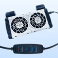 thumbnail image 1 of Aquarium Chiller 1 2 3 Heads Aquarium Chiller Cooling Fan With Adjustable Aquarium Fan Bracket Ultra Quiet Fish Tank Cooling Fan System For Salt Fresh Water, 1 of 9