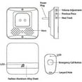 thumbnail image 4 of Home Alert Wireless Patient Elderly Personal Alarm System Plug Version And Emergency Call Button(2 to 1), 4 of 5