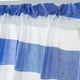 thumbnail image 5 of Cortina de media caña con rayas cortas para decoración de ventanas de cocina y hogar Azul_ 137x76cm, 5 of 7
