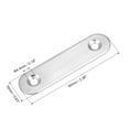 thumbnail image 3 of Placas de Reparación, 60mm x 16mm, Conector de Soporte de Reparación Plano con Tornillos, 20 Pcs, 3 of 4
