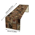 thumbnail image 4 of zhangmingg Deer Bear Runner Cottage Country Cabin Farmhouse Style Kitchen Dining Table Cloth, 4 of 7