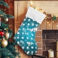 thumbnail image 5 of Coolnut Christmas Stocking Personalized Christmas Snowflake Large Candy Stocking Hanging Gift Xmas Stockings Decoration 1 PC for Family Holiday Party Ornaments Decor Fireplace, 5 of 7