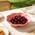 thumbnail image 6 of Flower Shaped Plastic Serving Bowl, Multi Use Fruit Candy Snack Tray, Cute Dessert Display for Home Office Coffee Table, Party Serving Platter​, Pink, 6 of 6