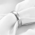 thumbnail image 5 of PAMTIER Men's Classic Cool 4MM Glossy Plain Dome Tungsten Carbide Slim Stacking Midi Wedding Ring High Polished Comfort Fit Silver Size 5, 5 of 6