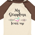 thumbnail image 4 of Inktastic My Grandma Loves Me Heart Grandchild Boys or Girls Long Sleeve Baby Bodysuit, 4 of 5