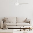 thumbnail image 4 of 52" 4 Baldes White Smart Ceiling Fan with Wall Control and Light Kit, 4 of 6