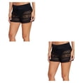 thumbnail image 2 of Pantalones cortos de encaje Soidarity para mujer bañadores a juego resistentes al desgaste Negro, 2 of 6