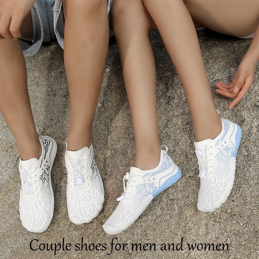 Men's and Women's Beach Hiking Fitness Shoes – Waterproof EVA Comfort Insole, Non-Slip Rubber Sole, Lightweight Couple Style Sneakers for Outdoor Activities