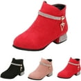 thumbnail image 4 of Girls Dress Short boots | Little Kid Thick heel boots| for Formal Occasions, 4 of 11