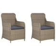thumbnail image 4 of vidaXL 3 Piece Garden Dining Set Brown, 4 of 5