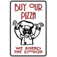 thumbnail image 1 of Our Pizza Humorous Amusing Comic Witty Funny Entertaining Whimsical Holiday Gift Decorating Ideas Girl Boy Bedroom Wall Decal Sticker - Size: 14 Inch x 26 Inch, 1 of 3