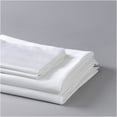 thumbnail image 4 of JERFIT 240 Thread Count Bamboo Cotton Blend Sheets Set - Breathable, Moisture Wicking & Ultra Soft - White Twin Long Bed Sheet, 4 of 6