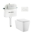 thumbnail image 6 of Concorde Back-to-Wall Toilet Bundle 0.8/1.6 GPF Dual Flush in Glossy White with White Flush Plate, 6 of 12