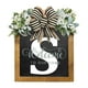 thumbnail image 2 of Puntoco 30X28 Cm Decoración De Puerta De Entrada Cartel De Flor Colgante, Letra Nombre Inglés Decoración De Vacaciones Jardín Letrero De Madera 26 Letras S,Decoración Hogareña, 2 of 3
