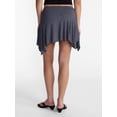 thumbnail image 3 of No Boundaries Asymmetrical Mini Skirt, Women’s XXS-XXL, 3 of 5