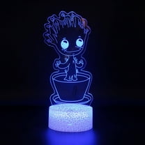 Kids Room Decor Night Light Groot Lamp Smart Touch 7 Colors Changing Dimmable Lamp for Bedroom Boys Girls Birthday Christmas Gifts