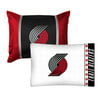 2pc NBA Portland Trail Blazers Pillowcase and Pillow Sham Set Basketball Team Logo Bedding Accessories