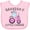 AD-Pink, variant on Inktastic Grandpa's Little Farmer- Pink Tractor and Flowers Boys or Girls Baby Bib