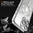 thumbnail image 3 of New Magsafe Clear Magnetic Case For iPhone 15 14 13 12 11 Pro Max Plus Plating Silicone Dust-Proof Net Shockproof Protect Cover, 3 of 7