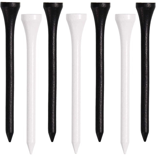 Golf Tees, 2 3/4 Inch, 70 Count, Professional Deluxe Wooden Golf Tee, Natural Hard Wood Golf Tee