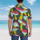 thumbnail image 4 of Fotbe Green Mushroom Camisa Hawaiana para Hombre Unisex – Camisa Casual de Verano con Botones de Manga Corta de Algodón y Lino,X-Large, 4 of 7