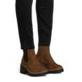 thumbnail image 3 of No Boundaries Women's Chelsea Boots with Knit Panel, 3 of 7