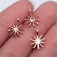 thumbnail image 2 of K-KED Multicolor 400 Pcs KC Gold Snowflake Charms Pendants 13X10MM Diy Crafts D11366-KC Gold-400 PCS, 2 of 7