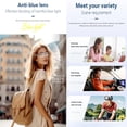 thumbnail image 6 of Smart Glasses with AI,Metal Smart Glasses with 144+ Languages Real-Time Translation, Touch Control, Voice Assistant, Anti-Blue Light, Smart Music Glasses for Business, Travel & Students (Black), 6 of 9