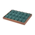 thumbnail image 4 of Bandeja para joyas con 18 compartimentos para guardar pendientes, collares y joyas. Verde, 4 of 9