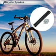 thumbnail image 2 of Unique Bargains 1 Set Universal Bicycle Spokes 13G Bike Wheel Spokes Nipple 45 Steel Black-243mm, 2 of 7
