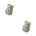 thumbnail image 1 of Matsuzay Mosaic Glass Oil Burner Candle Holder  Wax Decor Home Melt 2piezas Azul amarillo, 1 of 1