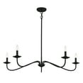 thumbnail image 4 of Trade Winds Lighting 5-Light Chandelier In Matte Black, 4 of 8