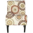thumbnail image 2 of SAFAVIEH Marka Armless Club Chair Terracotta / Brown, 2 of 7